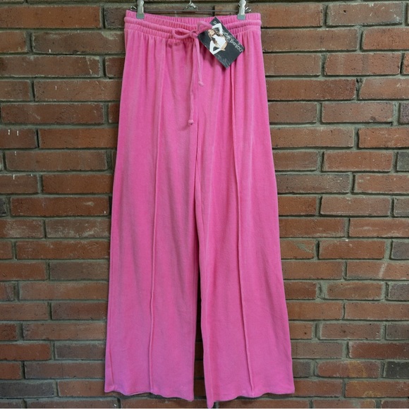 naked wardrobe Pants & Jumpsuits Nwt Naked Wardrobe Pink Wide Leg